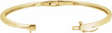 14K Yellow 1/4 CTW Diamond Bangle Bracelet