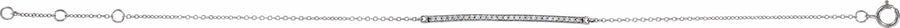 14K White 1/6 CTW Diamond 6-8 Bracelet