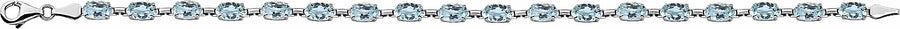 14K Yellow Sky Blue Topaz 7.25 Bracelet