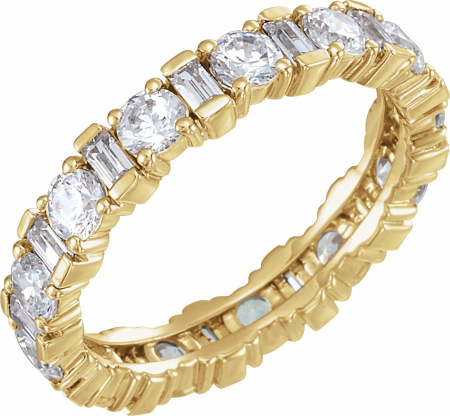 14K Yellow 2 1/6 CTW Diamond Eternity Band