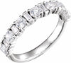 14K White 1 1/8 CTW Diamond Anniversary Band