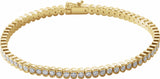 14K Yellow 3 CTW Diamond Line 7 Bracelet