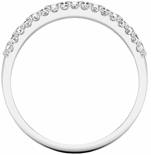 14K White 1/2 CTW Diamond Anniversary Band