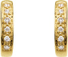 14K Yellow 1/10 CTW Diamond Huggies