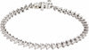 14K White 5 CTW Diamond Line 7 1/4 Bracelet