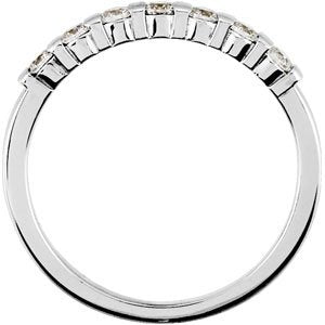 14K White 1/5 CTW Diamond Anniversary Ring