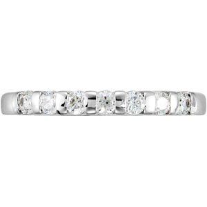 14K White 1/5 CTW Diamond Anniversary Ring