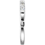 14K White 1/5 CTW Diamond Anniversary Ring