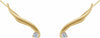 14K Yellow 1/5 CTW Diamond Ear Climbers