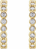 14K Yellow 3/8 CTW Diamond Huggies