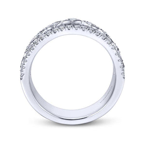 Gabriel & Co. 14k White Gold Contemporary Diamond Ring