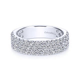 Gabriel & Co. 14k White Gold Stackable Diamond Ring