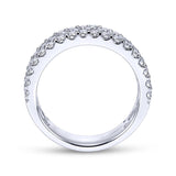 Gabriel & Co. 14k White Gold Stackable Diamond Ring