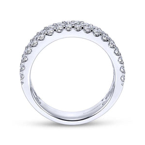 Gabriel & Co. 14k White Gold Stackable Diamond Ring