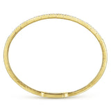 Gabriel & Co. 14k Yellow Gold Demure Diamond Bangle Bracelet