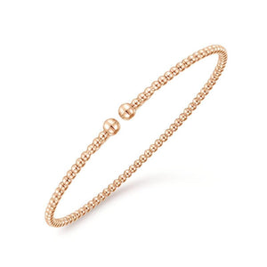 Gabriel & Co. 14k Rose Gold Bujukan Bangle Bracelet