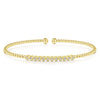 Gabriel & Co. 14k Yellow Gold Bujukan Diamond Bangle Bracelet