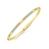 Gabriel & Co. 14k Yellow Gold Demure Diamond Bangle Bracelet