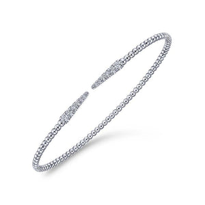 Gabriel & Co. 14k White Gold Bujukan Diamond Bangle Bracelet