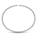 Gabriel & Co. 14k White Gold Bujukan Diamond Bangle Bracelet
