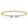 Gabriel & Co. 14k Yellow Gold Bujukan Diamond Bangle Bracelet