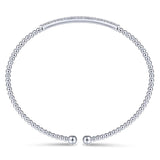 Gabriel & Co. 14k White Gold Bujukan Diamond Bangle Bracelet