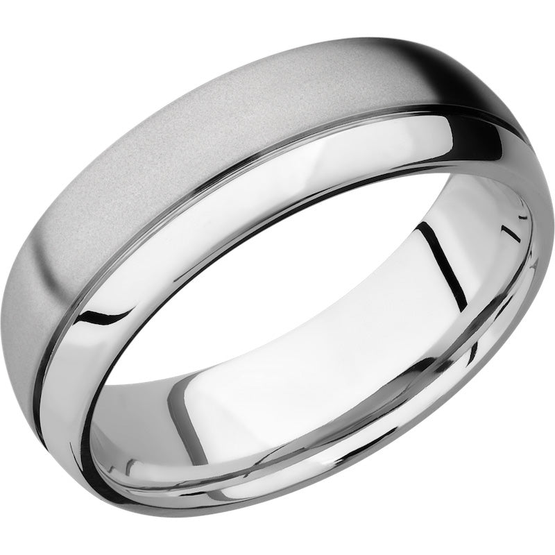 Lashbrook Cobalt Chrome 7mm Men's Wedding Band