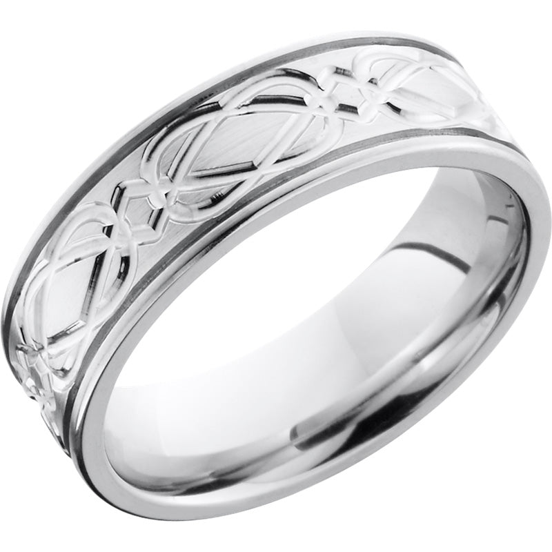 Lashbrook Cobalt Chrome 7mm Men's Wedding Band