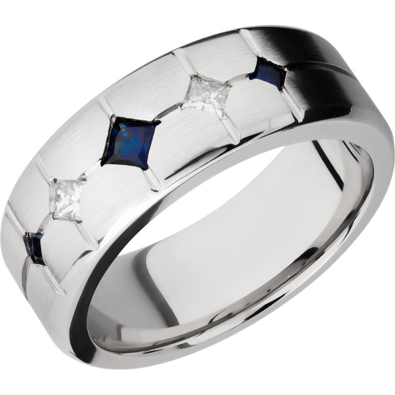 Lashbrook Cobalt Chrome 8mm Men's Wedding Band