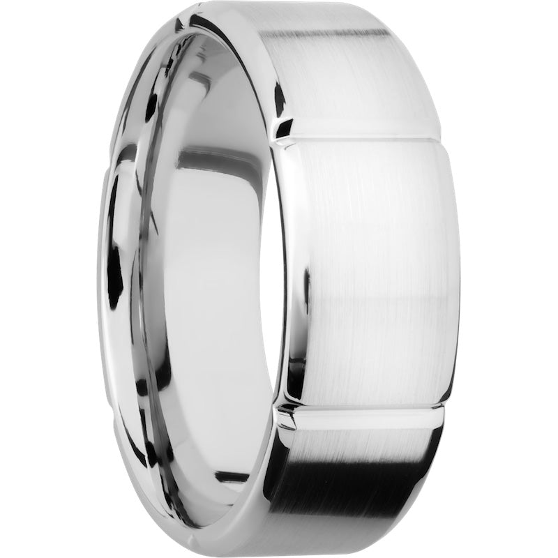 Lashbrook Cobalt Chrome 8mm Men's Wedding Band