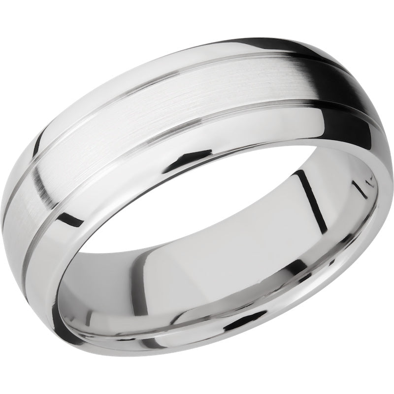 Lashbrook Cobalt Chrome 8mm Men's Wedding Band