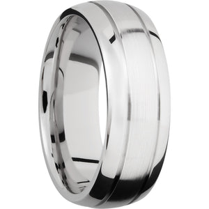 Lashbrook Cobalt Chrome 8mm Men's Wedding Band