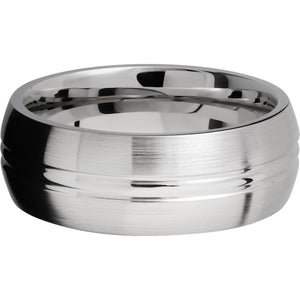 Lashbrook Cobalt Chrome 8mm Men's Wedding Band