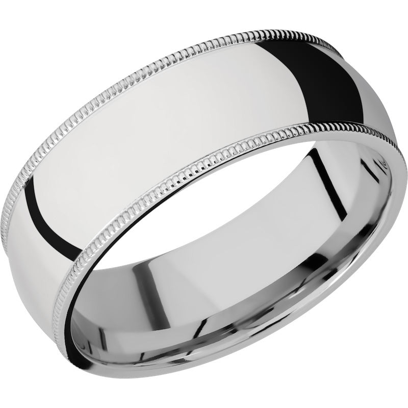 Lashbrook Cobalt Chrome 8mm Men's Wedding Band