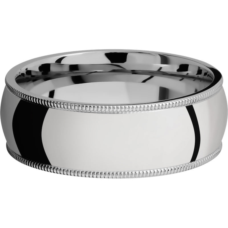 Lashbrook Cobalt Chrome 8mm Men's Wedding Band