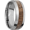 Lashbrook Cobalt Chrome Hardwood 8mm Men's Wedding Band