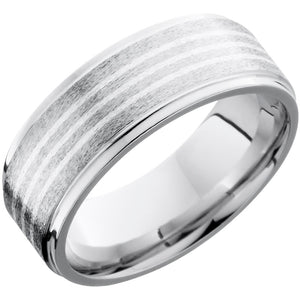 Lashbrook Cobalt Chrome 8mm Men's Wedding Band