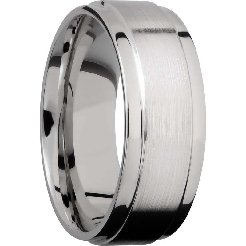 Lashbrook Cobalt Chrome 8mm Men's Wedding Band