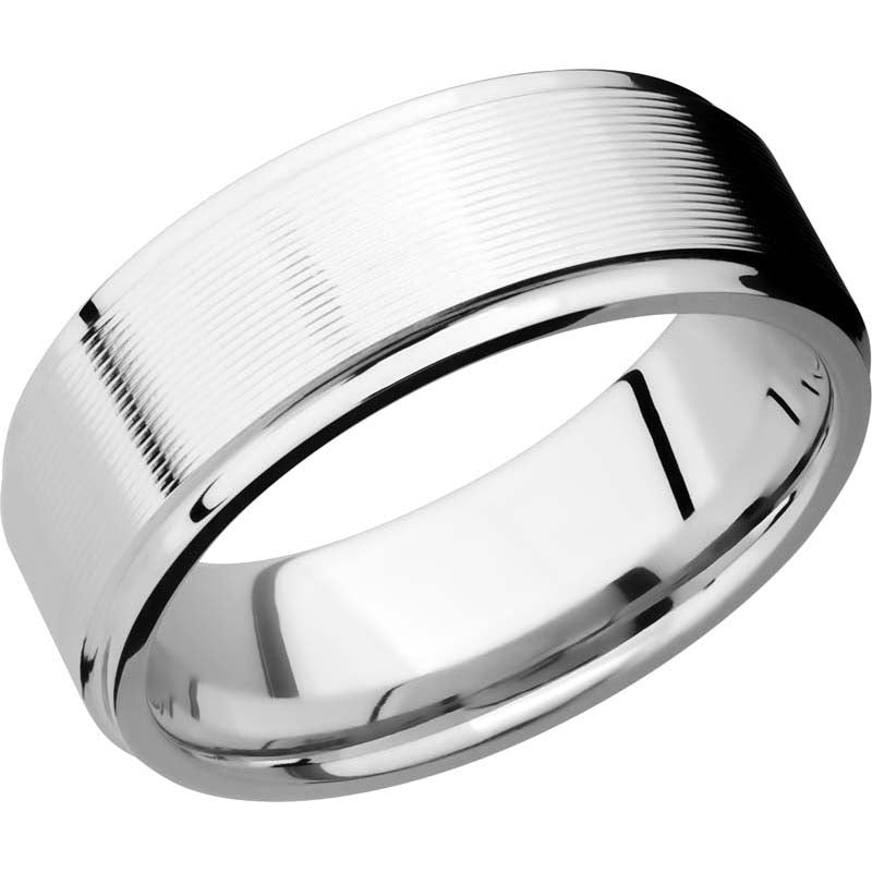 Lashbrook Cobalt Chrome 8mm Men's Wedding Band