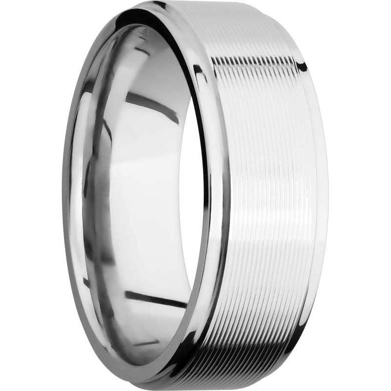 Lashbrook Cobalt Chrome 8mm Men's Wedding Band