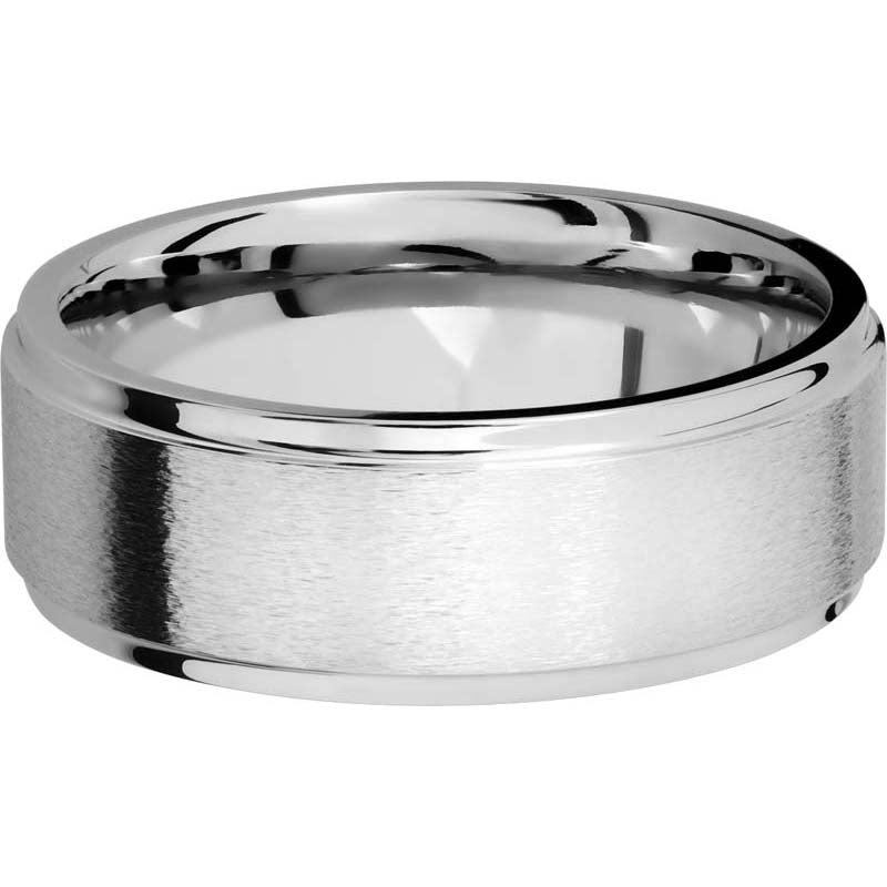 Lashbrook Cobalt Chrome 8mm Men's Wedding Band