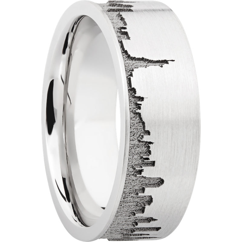 Lashbrook Cobalt Chrome 8mm Men's Wedding Band