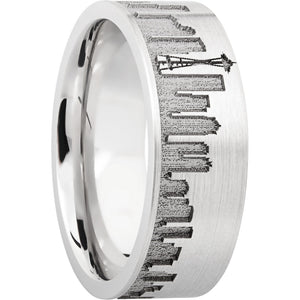 Lashbrook Cobalt Chrome 8mm Men's Wedding Band