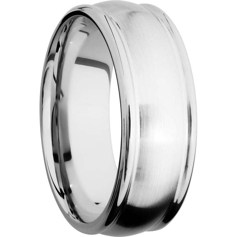 Lashbrook Cobalt Chrome 8mm Men's Wedding Band