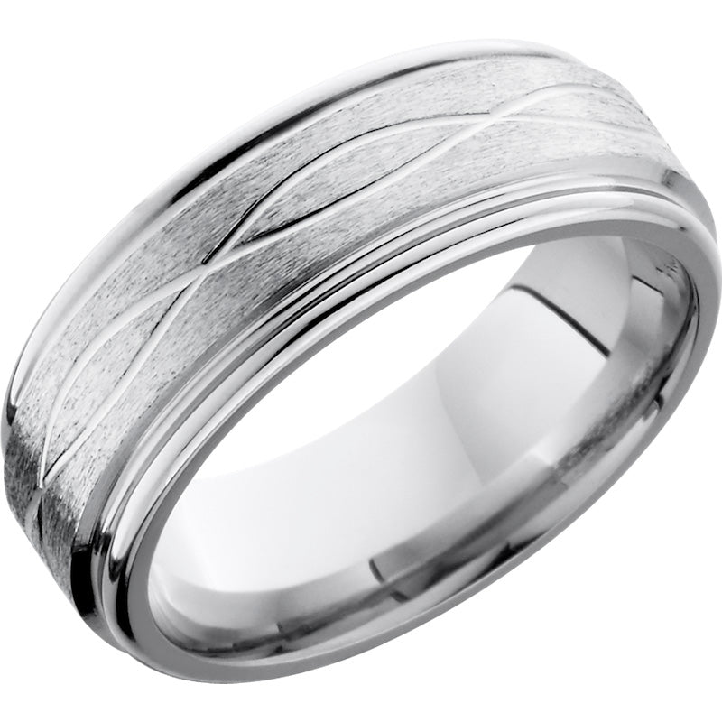 Lashbrook Cobalt Chrome 8mm Men's Wedding Band