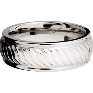 Lashbrook Cobalt Chrome 8mm Men's Wedding Band