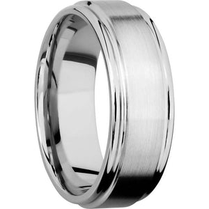 Lashbrook Cobalt Chrome 8mm Men's Wedding Band