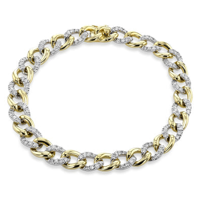 Simon G Fashion Chain Necklace In 18K Gold With Diamonds (Yellow)