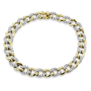 Simon G Fashion Chain Necklace In 18K Gold With Diamonds (Yellow)