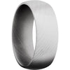 Lashbrook White Damascus Steel 8mm Men's Wedding Band